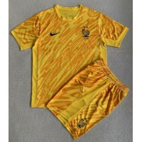 Camiseta Francia Portero Primera Equipación para niños Eurocopa 2024 manga corta (+ pantalones cortos)